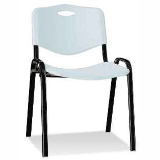Посетителси стол ISO black PLASTIC
